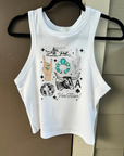 Western Collage Cropped Tank