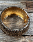 Gold Double Braided Fashion Cuff XI141