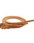 AJ Tack Harness Leather Buckle End Split Reins - 5/8in x 8ft