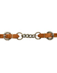 AJ Tack Harness Leather Curb Chain