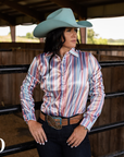 AMELIA SATIN PERFORMANCE RODEO SHIRT