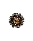 Antique Silver Topaz, Champagne Crystal Conchos - Sizes from 1"- 3" and Buckles