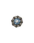 Antique Silver Aqua, Clear Crystal Conchos - Sizes from 1"- 3" and Buckles