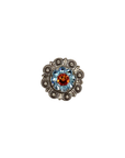 Antique Silver Tie Dye Crystal Conchos - Sizes from 1"- 3" and Buckles