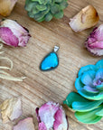 Turquoise Pendant – Sterling Silver (Fits 5mm Pearls)