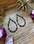 Sterling Silver Pearl & Black Onyx Teardrop Earrings