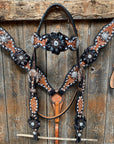 Classic Black and Clear Browband/One Ear Tack Set