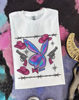Barbed Wire Bunny Tee or Crewneck