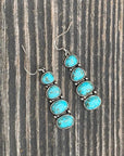 Turquoise Stacked Dangle Earrings