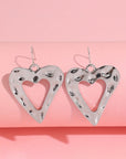 Hollowed Heart Shape Earrings