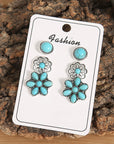 3 Piece Set Western Stud Earrings