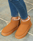 Anna Fur Lined Suede Ankle Snow Boots