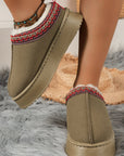 Jade Suede Plush Lined Snow Boots