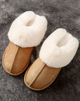 Molly Plush Suede Winter Home Slippers