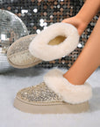 Lucia Sequin Thick Sole Snow Boots