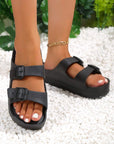 Double-buckle EVA Slippers