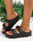 Double-buckle EVA Slippers