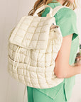 Natalie Quilted Puffer Backpack