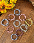 10pcs Pink Knotted Hair Ties
