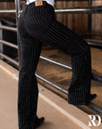 SIGNATURE TROUSER - BLACK WITH CRYSTALS
