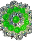 Bright Silver Neon Green and AB