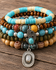 Cactus Fashion Turquoise Bracelet Stack