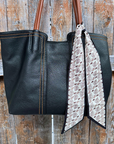 Black and Brown Western Skinny Mini Wild Rag Scarf / Cowgirl Necktie