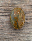 1" Oval Cabochon Stone Concho - Turquoise, Fuchsia, Rust, Blue, Sage, Lapis, White, Green