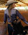 Three Button Pullover Rodeo Shirt With Lightweight Spandex Blend Wrinkle Resistant