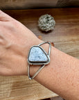 Cuff Bracelet- White Buffalo and Sterling silver