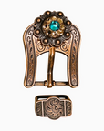 Copper Teal - Champagne - Topaz - Crystal Conchos Sizes from 1"-3" and Buckles
