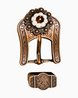 Copper Topaz - AB - Pearl - Crystal Conchos Sizes from 1"-3" and Buckles