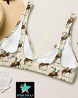 Yeehaw Vintage Rodeo Cowboy Bikini Top