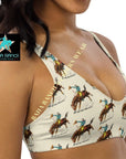 Yeehaw Vintage Rodeo Cowboy Bikini Top