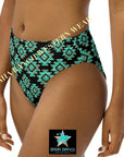 Yeehaw Turquoise Aztec Bikini Bottom