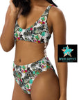 Yeehaw Funky Cowgirl Collage Bikini