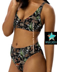 Yeehaw Cowboy Collage Bikini