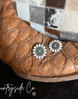 Cora Natural Stone and Turquoise Earrings