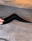 Beaded Cross Leather Men's Wallet