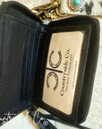 The Tag Along Checkered Mini Wallet Keychain