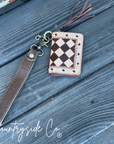 The Saddle Bum Checkered Mini Wallet Keychain