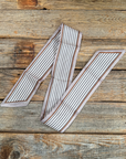 Cream and Brown Western Skinny Mini Wild Rag Scarf / Cowgirl Necktie