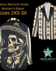 Colores De Mexico Mariachi Aztec Women's Blazer