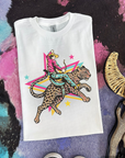 Retro Cowboy Jaguar Tee or Crewneck
