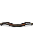 The Sarah - Maple Brown Leather Snaffle Bridle with Removable Flash