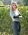 Evolution Full Seat Breeches - Spruce & Rose Gold