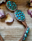 Turquoise Concho Belt – Sterling Silver – Native Made DM – One of a Kind