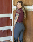 Evolution Full Seat Breeches - Jet Set Gray & Anthracite