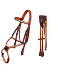 ExionPro Brass Clincher Figure 8 Bridle with Rubber Reins