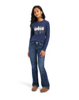 Fan Club LS Tee- Navy Heather